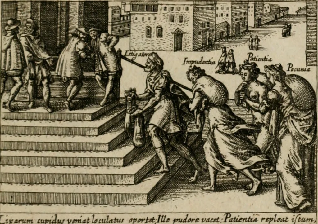 An illustration from PHILOSOPHIA PRACTICA, 1624, leaf 46