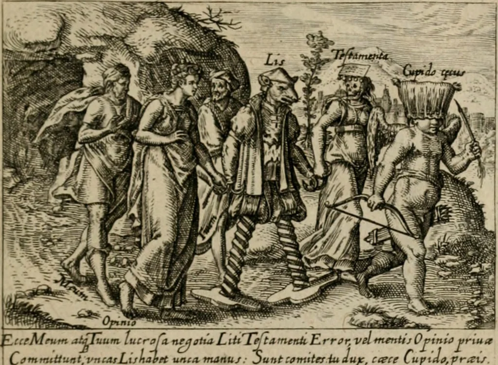 An illustration from PHILOSOPHIA PRACTICA, 1624, leaf 48