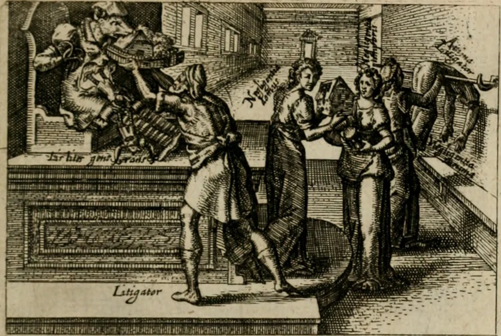 An illustration from PHILOSOPHIA PRACTICA, 1624, leaf 52