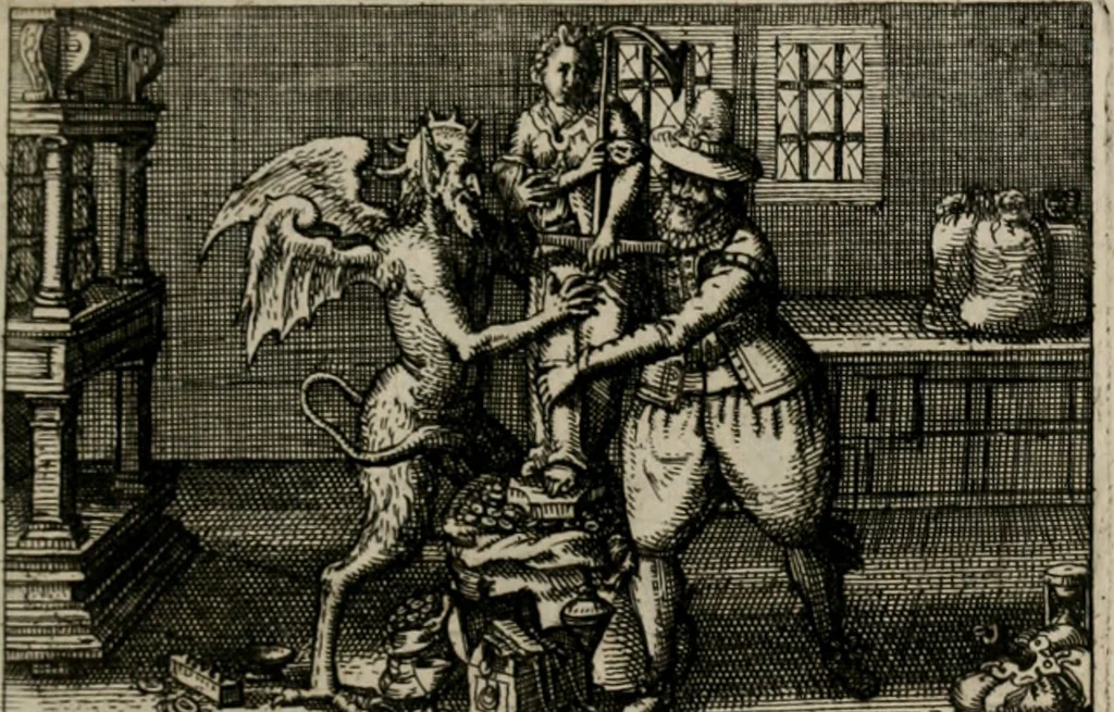 An illustration from PHILOSOPHIA PRACTICA, 1624, leaf 64