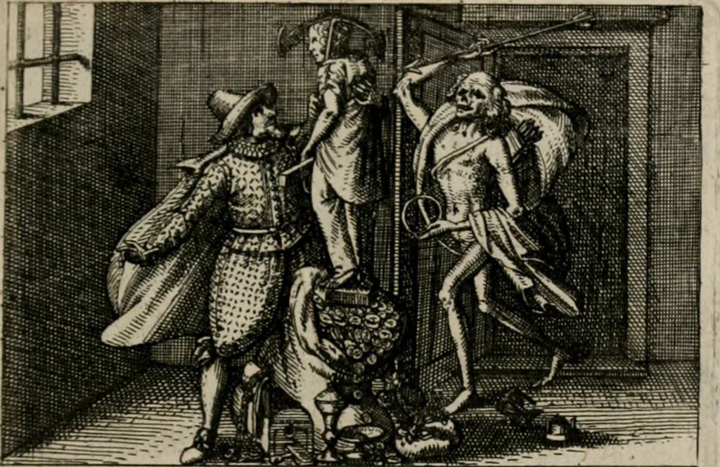 An illustration from PHILOSOPHIA PRACTICA, 1624, leaf 66
