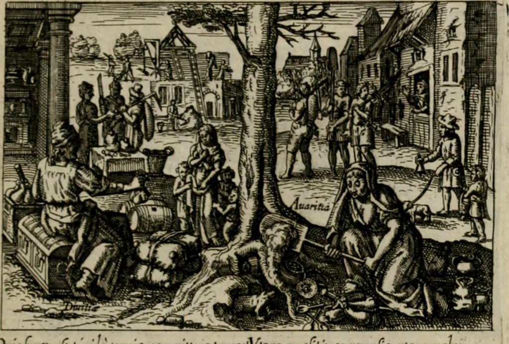 An illustration from PHILOSOPHIA PRACTICA, 1624, leaf 68