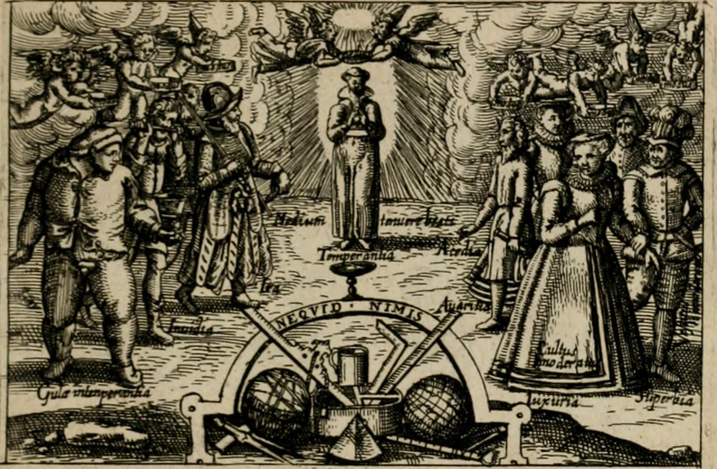 An illustration from PHILOSOPHIA PRACTICA, 1624, leaf 90