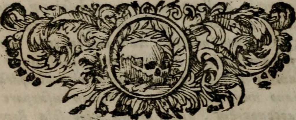 An illustration from Philosophia sacra, sive, Vita divi Stanislai Kostka, Soc. Jesu : iconismis et documentis moralibus illustr[a]ta, ac ejusdem divi praeviis apotheoseos honoribus humillimè consecrata, 1715, leaf 13