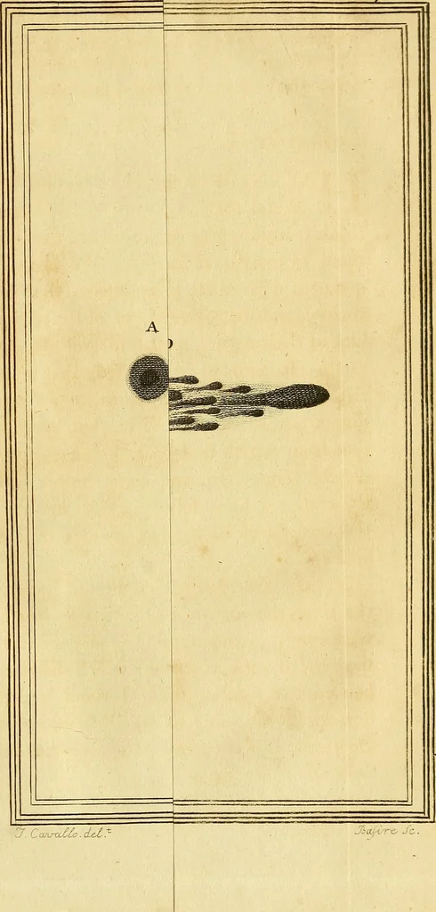 An illustration from Philosophical transactions of the Royal Society of London, 1666, leaf 136