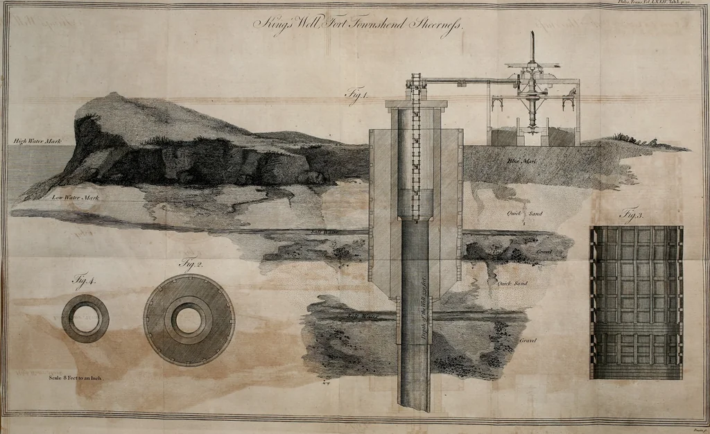 An illustration from Philosophical transactions of the Royal Society of London, 1666, leaf 34