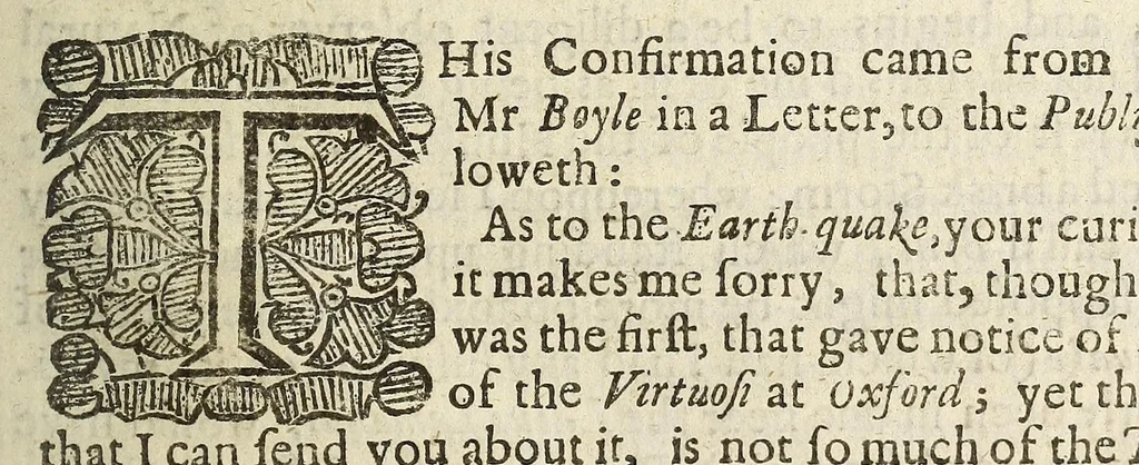 An illustration from Philosophical transactions of the Royal Society of London, 1667, leaf 205