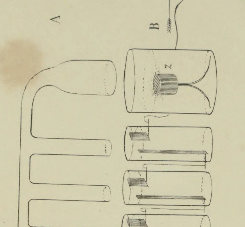 An illustration from Philosophical transactions, 1665, leaf 418