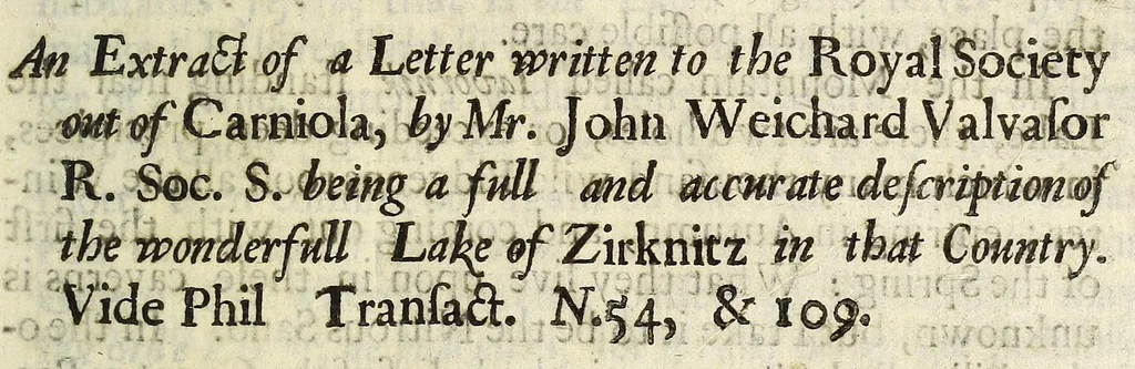 An illustration from Philosophical transactions of the Royal Society of London, 1686, leaf 451