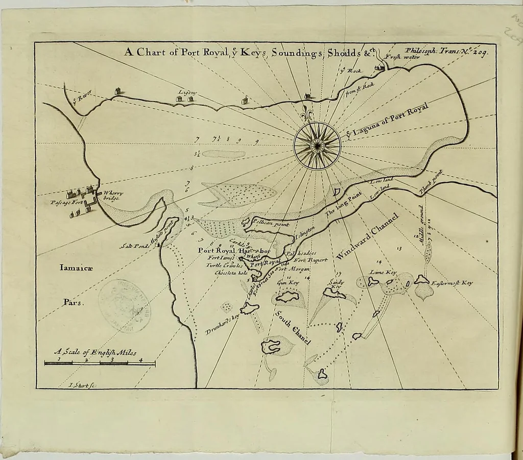 An illustration from Philosophical transactions of the Royal Society of London, 1694, leaf 266