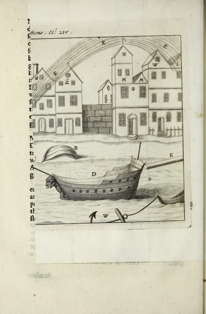 An illustration from Philosophical transactions of the Royal Society of London, 1695, leaf 34