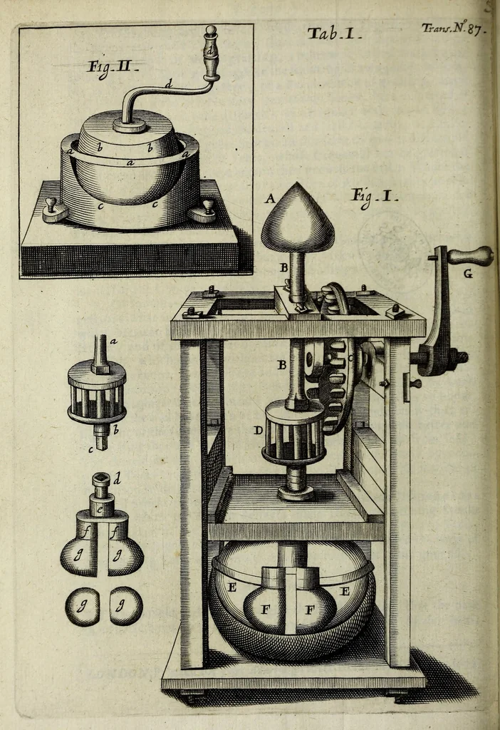 An illustration from Philosophical transactions of the Royal Society of London, 1672, leaf 500