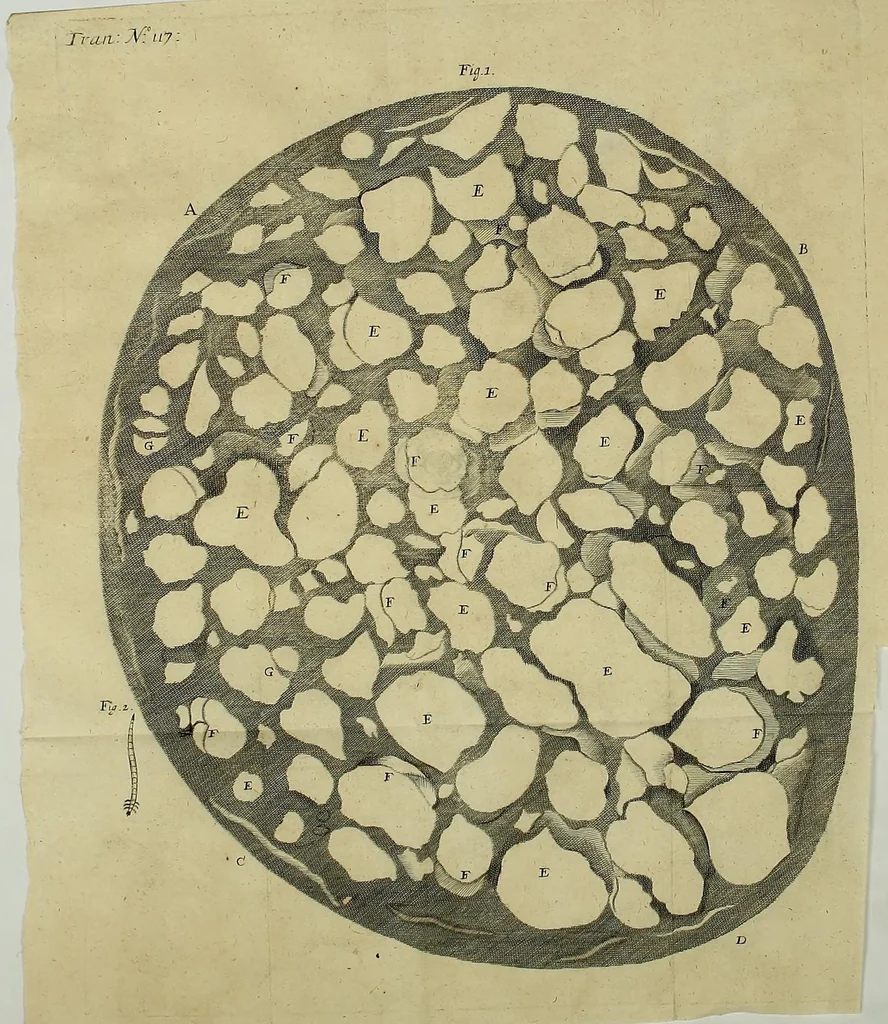 An illustration from Philosophical transactions of the Royal Society of London, 1675, leaf 404