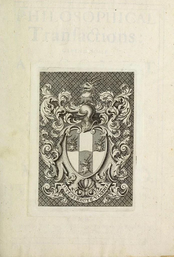 An illustration from Philosophical transactions of the Royal Society of London, 1675, leaf 5