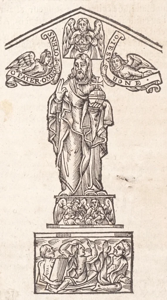 An illustration from Philosophie naturelle de trois anciens philosophes renommez : Artephius, Flamel, & Synesius, traitant de l'art occulte, & de la transmutation metallique, 1682, leaf 82