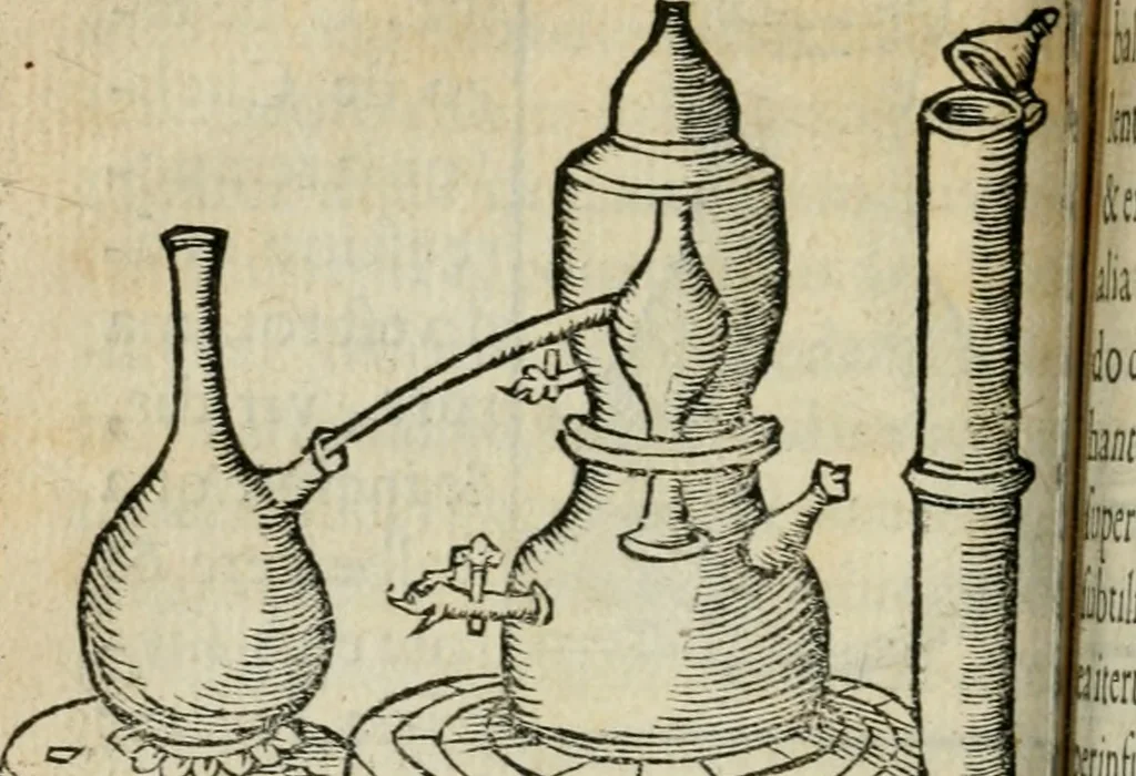 An illustration from Coelvm philosophorvm, sev, Liber de secretis naturae, 1553, leaf 135
