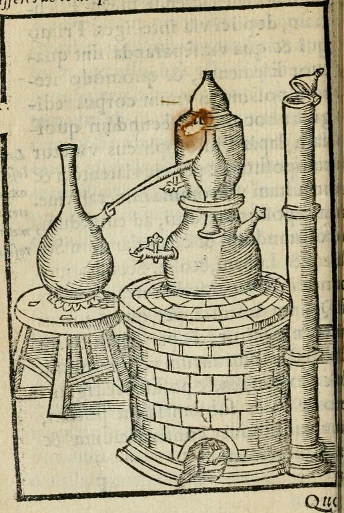 An illustration from Coelvm philosophorvm, sev, Liber de secretis naturae, 1553, leaf 85