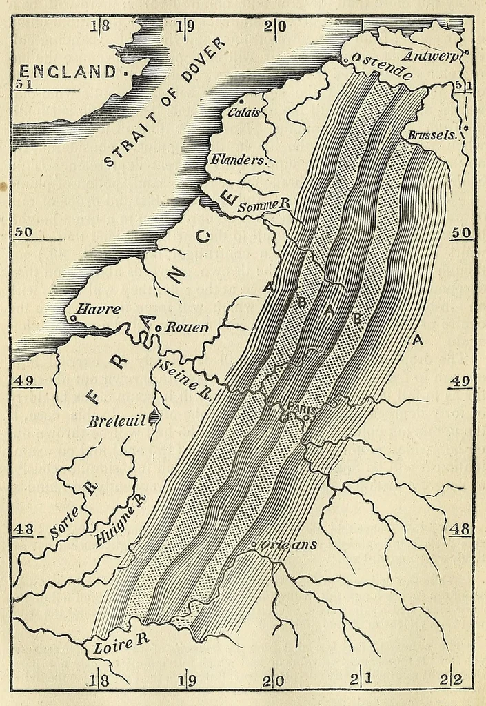 An illustration from The philosophy of storms, 1841, leaf 38