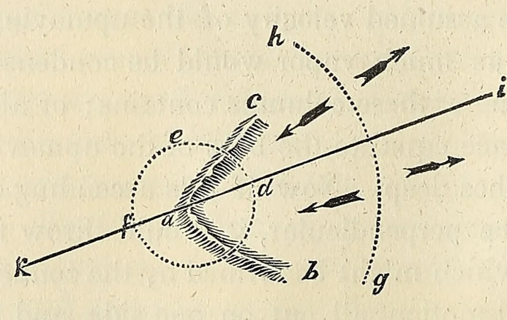 An illustration from The philosophy of storms, 1841, leaf 488