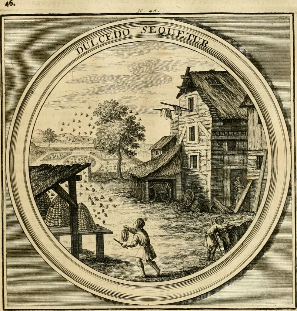 An illustration from Meteorologia philosophico-politica : in duodecim dissertationes per quaestiones meteorologicas & conclusiones politicas divisa, appositisque symbolis illustrata ..., 1698, leaf 168
