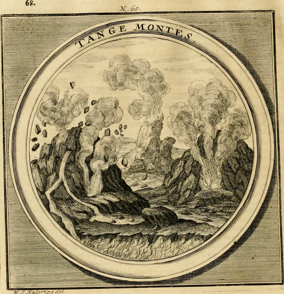 An illustration from Meteorologia philosophico-politica : in duodecim dissertationes per quaestiones meteorologicas & conclusiones politicas divisa, appositisque symbolis illustrata ..., 1698, leaf 245