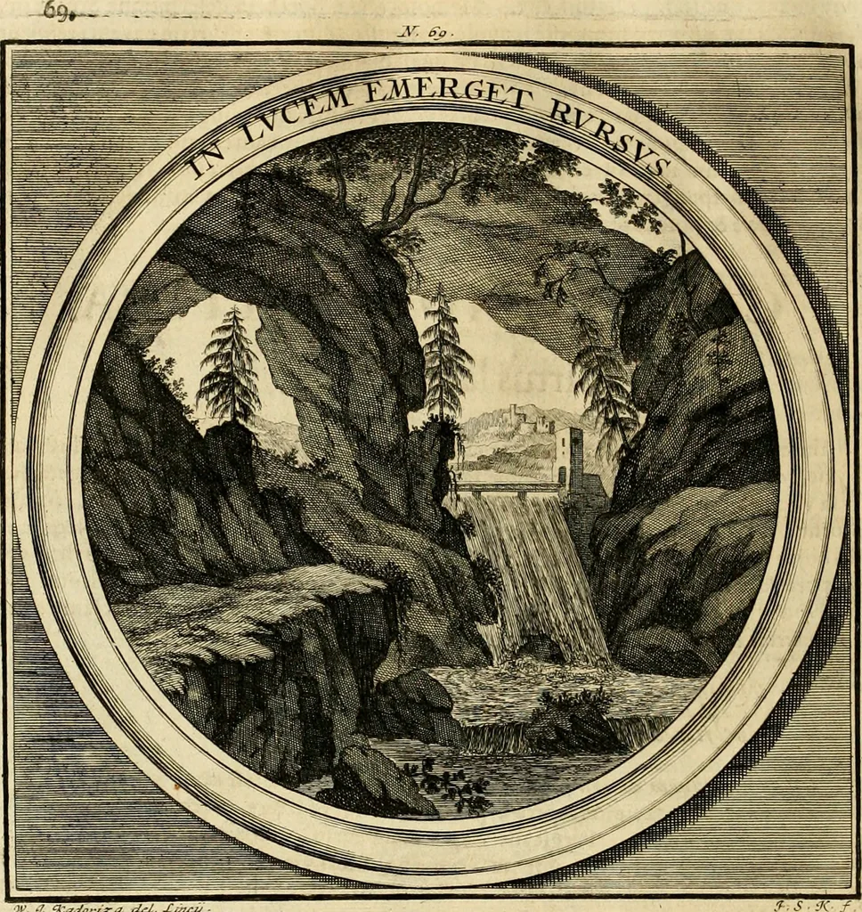 An illustration from Meteorologia philosophico-politica : in duodecim dissertationes per quaestiones meteorologicas & conclusiones politicas divisa, appositisque symbolis illustrata ..., 1698, leaf 249