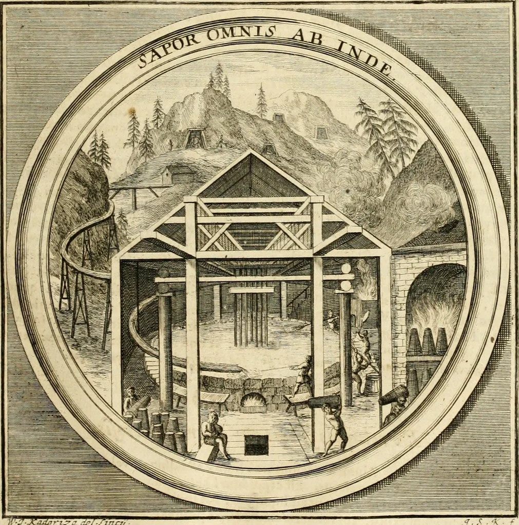 An illustration from Meteorologia philosophico-politica : in duodecim dissertationes per quaestiones meteorologicas & conclusiones politicas divisa, appositisque symbolis illustrata ..., 1698, leaf 262