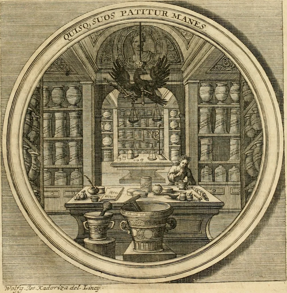 An illustration from Meteorologia philosophico-politica : in duodecim dissertationes per quaestiones meteorologicas & conclusiones politicas divisa, appositisque symbolis illustrata ..., 1698, leaf 266