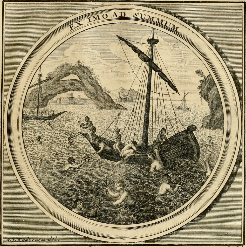 An illustration from Meteorologia philosophico-politica : in duodecim dissertationes per quaestiones meteorologicas & conclusiones politicas divisa, appositisque symbolis illustrata ..., 1698, leaf 278