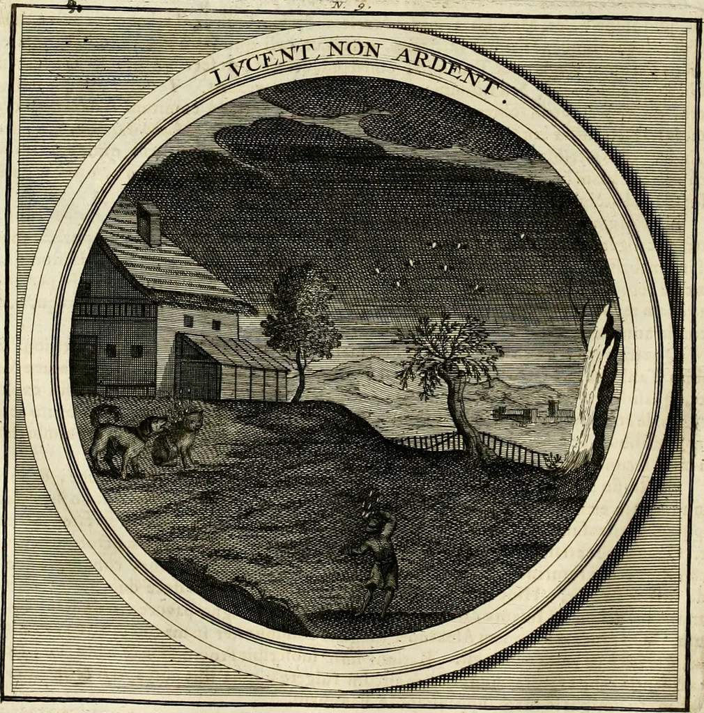 An illustration from Meteorologia philosophico-politica : in duodecim dissertationes per quaestiones meteorologicas & conclusiones politicas divisa, appositisque symbolis illustrata ..., 1698, leaf 37