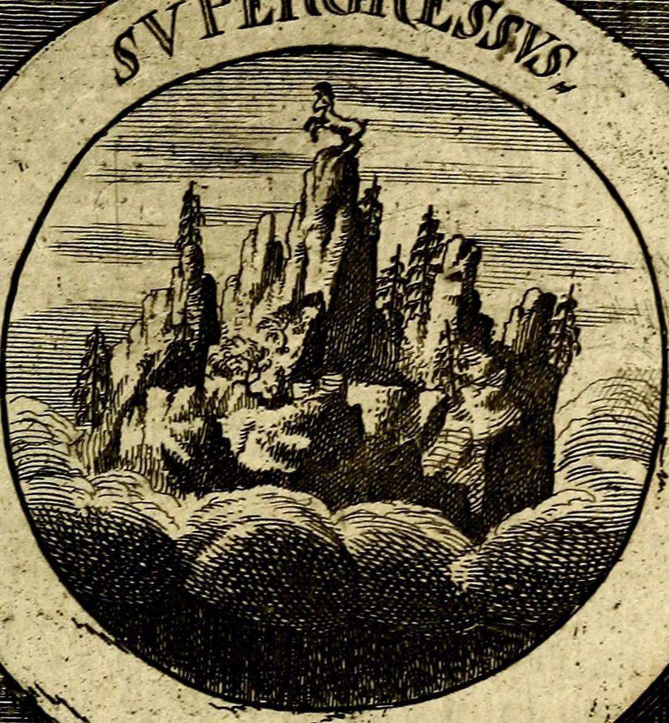 An illustration from Philothei [pseud.] Christliche sinne-bilder auss dem lateinischen ins teutsch gecracht, 1679, leaf 100