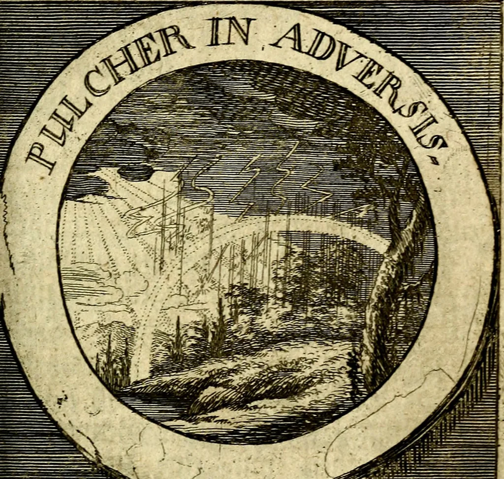 An illustration from Philothei [pseud.] Christliche sinne-bilder auss dem lateinischen ins teutsch gecracht, 1679, leaf 108