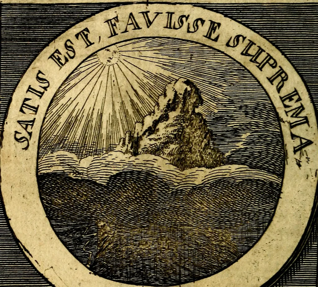 An illustration from Philothei [pseud.] Christliche sinne-bilder auss dem lateinischen ins teutsch gecracht, 1679, leaf 177