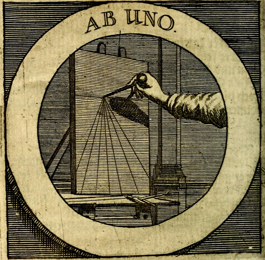 An illustration from Philothei [pseud.] Christliche sinne-bilder auss dem lateinischen ins teutsch gecracht, 1679, leaf 269