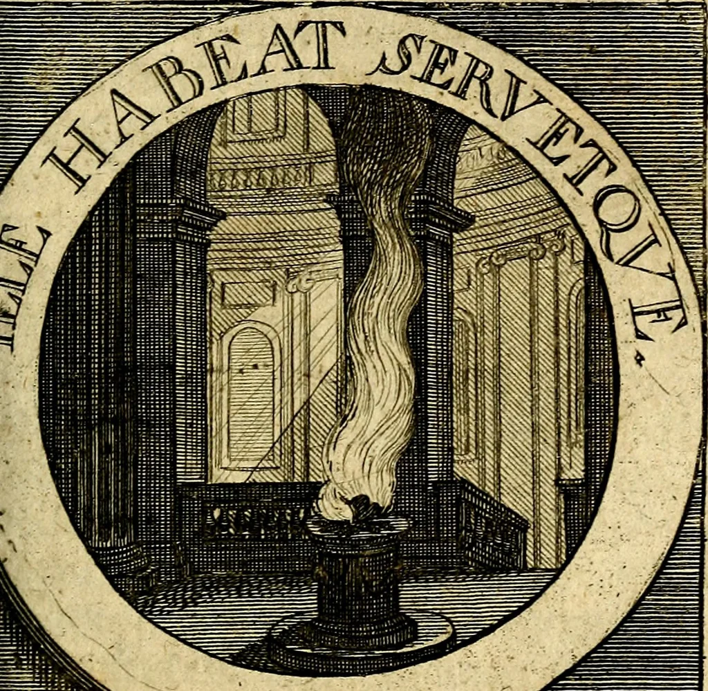 An illustration from Philothei [pseud.] Christliche sinne-bilder auss dem lateinischen ins teutsch gecracht, 1679, leaf 28