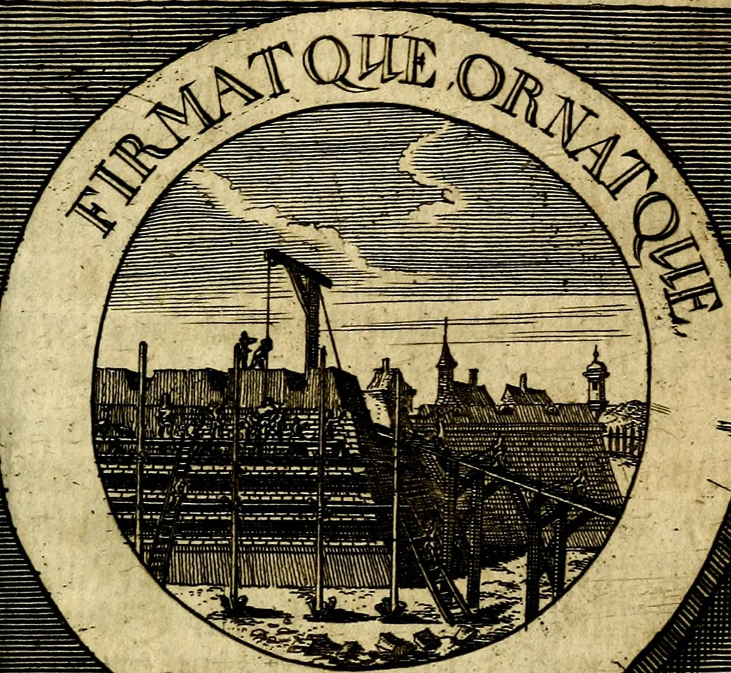 An illustration from Philothei [pseud.] Christliche sinne-bilder auss dem lateinischen ins teutsch gecracht, 1679, leaf 338