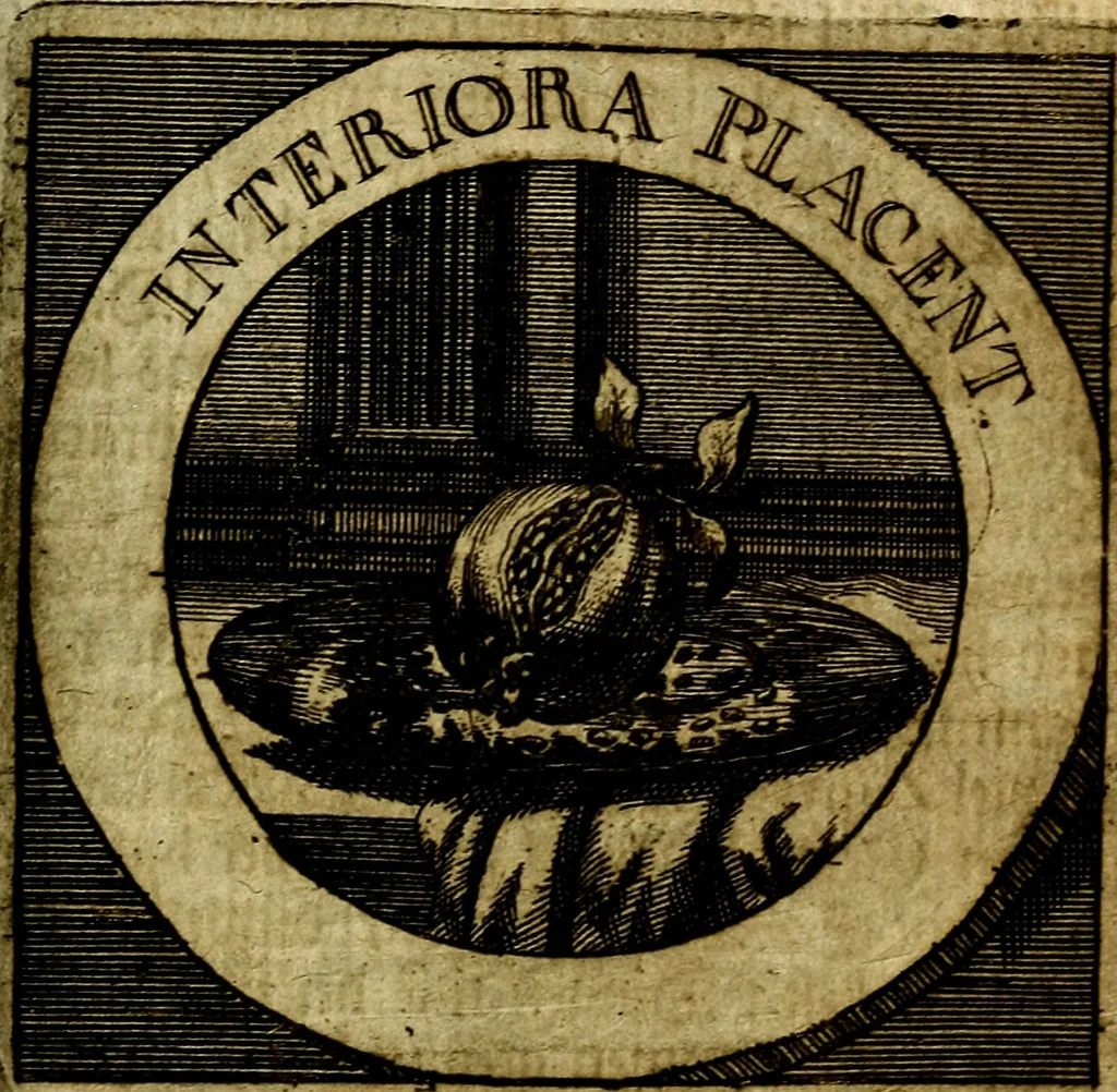 An illustration from Philothei [pseud.] Christliche sinne-bilder auss dem lateinischen ins teutsch gecracht, 1679, leaf 358