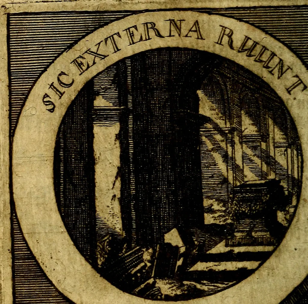 An illustration from Philothei [pseud.] Christliche sinne-bilder auss dem lateinischen ins teutsch gecracht, 1679, leaf 363
