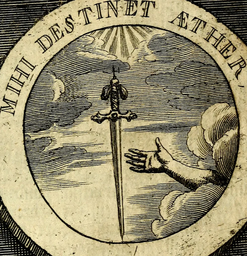 An illustration from Philothei [pseud.] Christliche sinne-bilder auss dem lateinischen ins teutsch gecracht, 1679, leaf 398