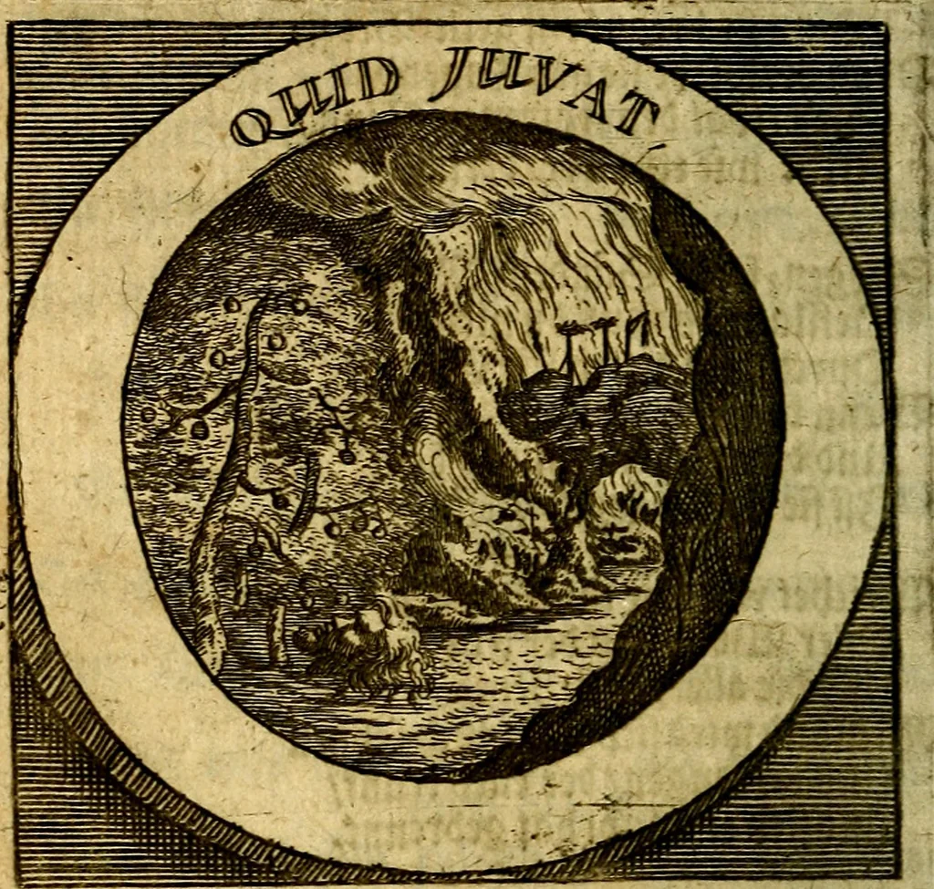 An illustration from Philothei [pseud.] Christliche sinne-bilder auss dem lateinischen ins teutsch gecracht, 1679, leaf 431
