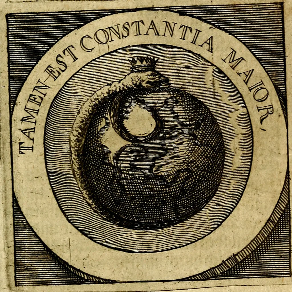 An illustration from Philothei [pseud.] Christliche sinne-bilder auss dem lateinischen ins teutsch gecracht, 1679, leaf 456