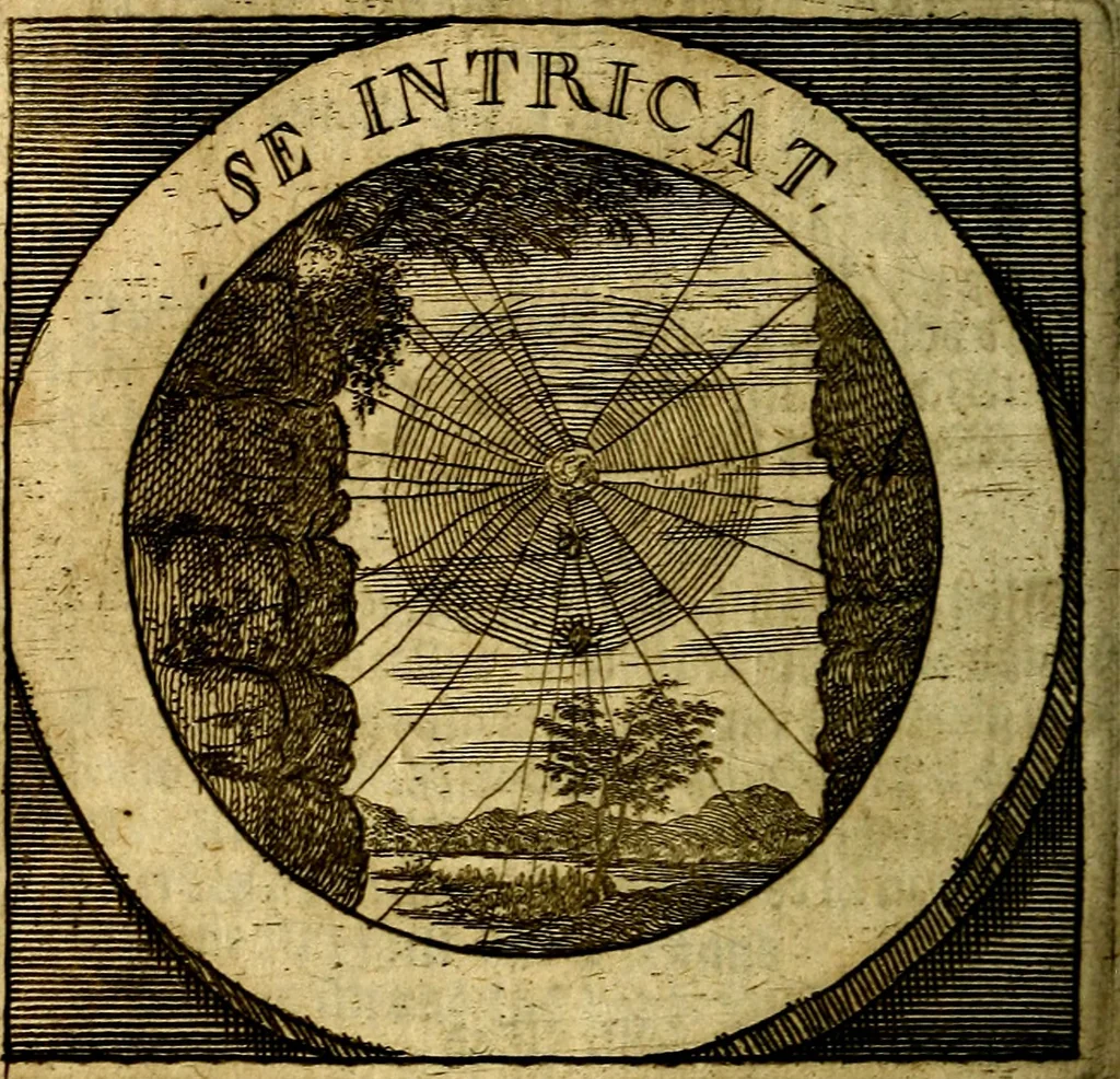 An illustration from Philothei [pseud.] Christliche sinne-bilder auss dem lateinischen ins teutsch gecracht, 1679, leaf 461