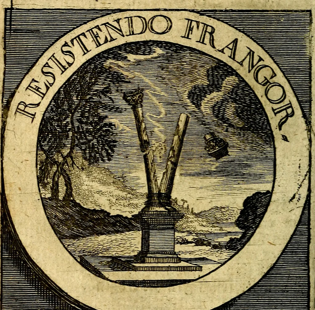 An illustration from Philothei [pseud.] Christliche sinne-bilder auss dem lateinischen ins teutsch gecracht, 1679, leaf 49