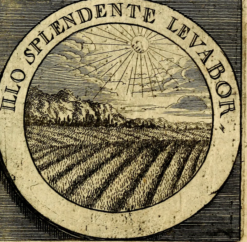 An illustration from Philothei [pseud.] Christliche sinne-bilder auss dem lateinischen ins teutsch gecracht, 1679, leaf 96