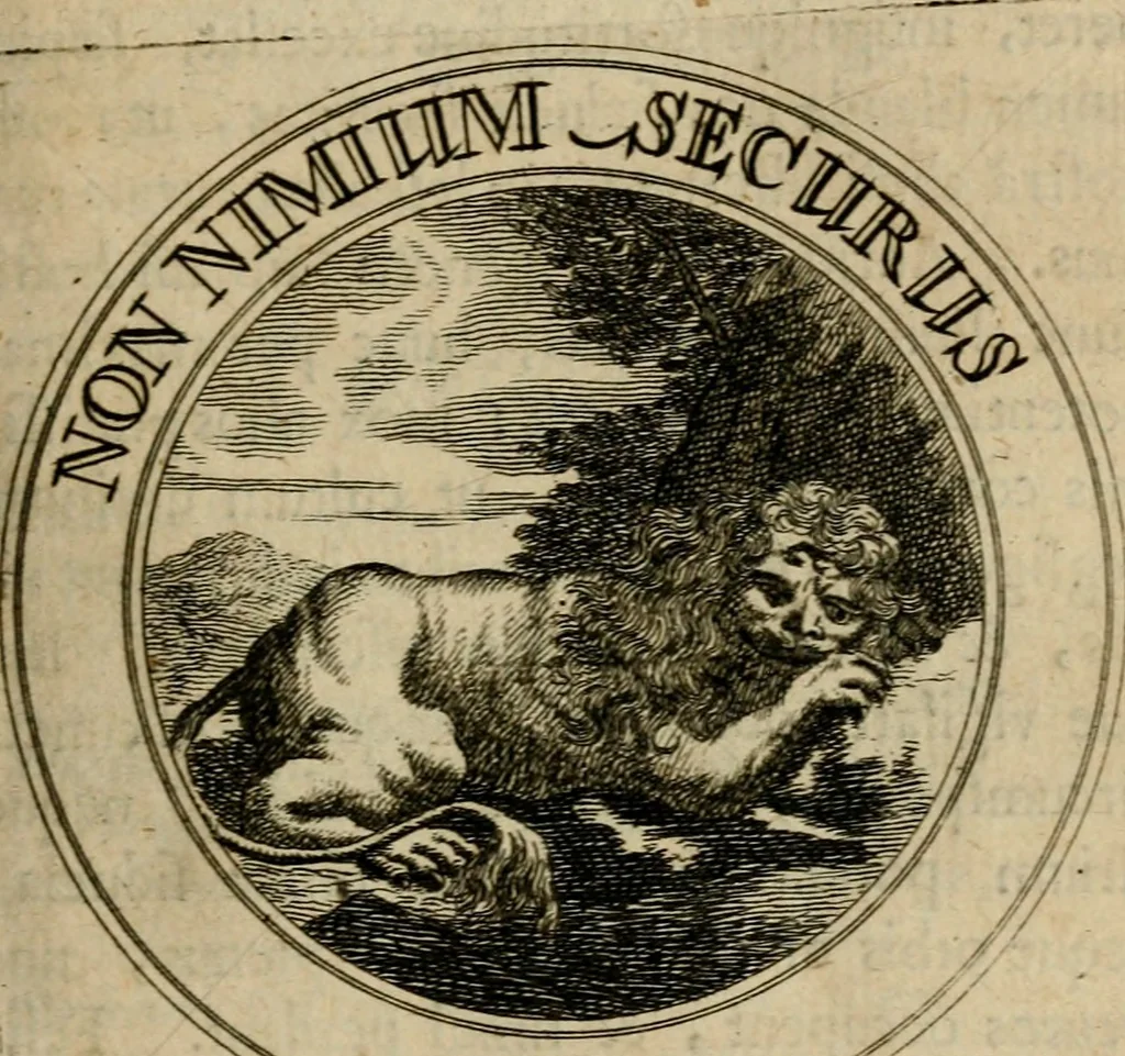 An illustration from Philothei Symbola christiana : quibus idea hominis christiani exprimitur, 1682, leaf 100