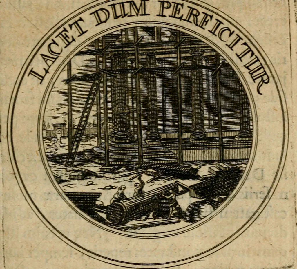 An illustration from Philothei Symbola christiana : quibus idea hominis christiani exprimitur, 1682, leaf 118
