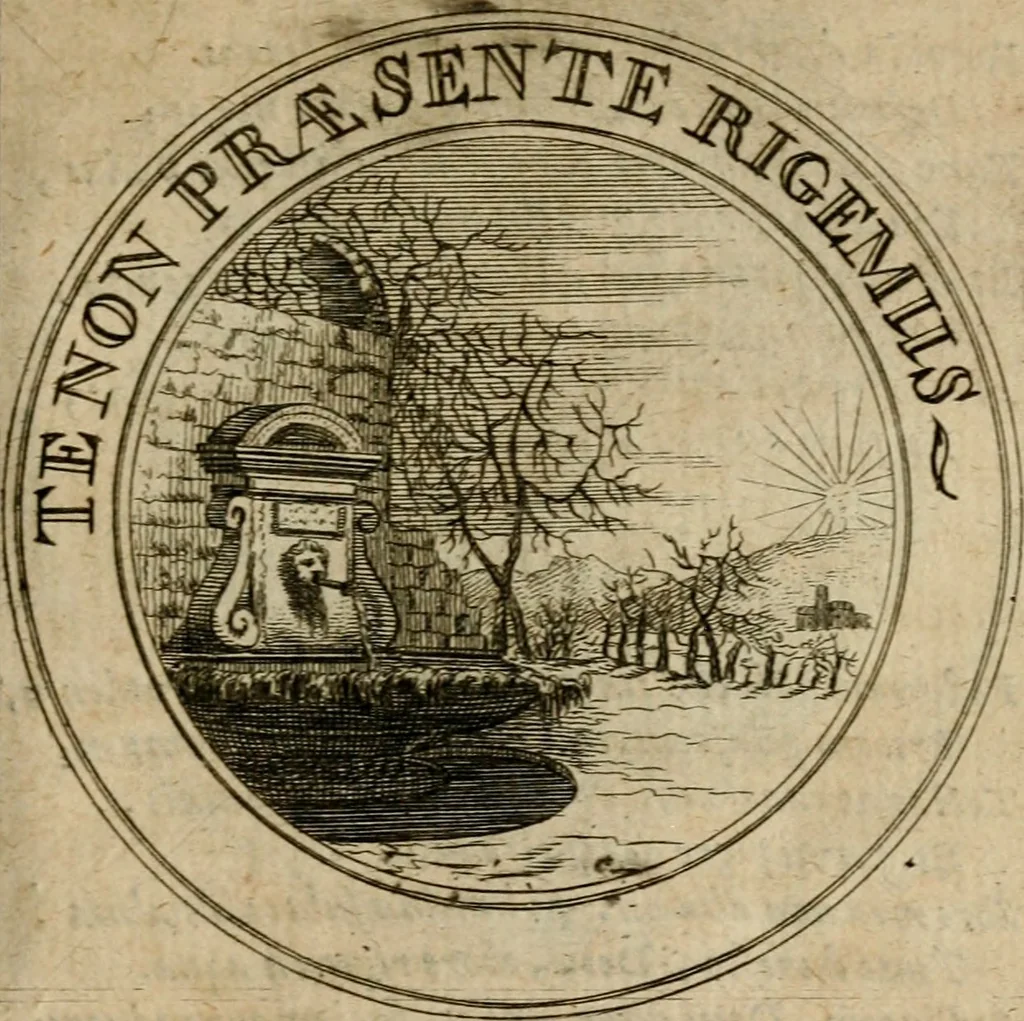 An illustration from Philothei Symbola christiana : quibus idea hominis christiani exprimitur, 1682, leaf 140