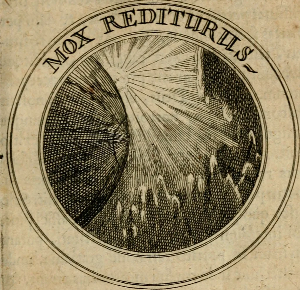 An illustration from Philothei Symbola christiana : quibus idea hominis christiani exprimitur, 1682, leaf 142