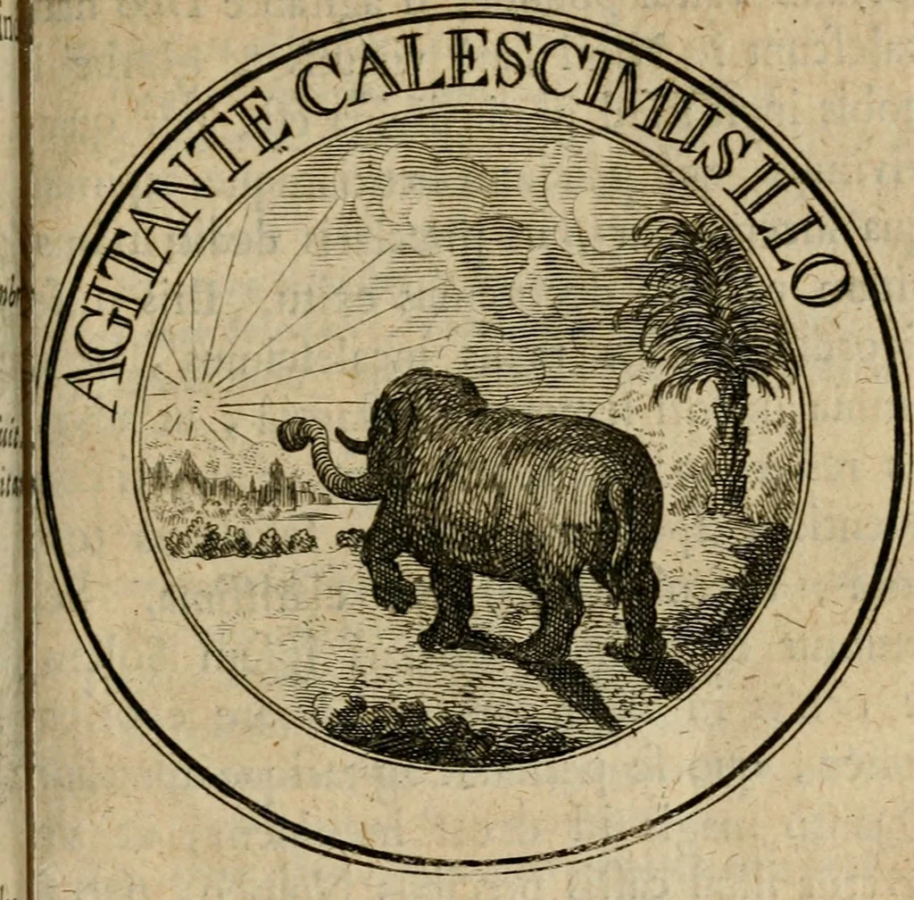 An illustration from Philothei Symbola christiana : quibus idea hominis christiani exprimitur, 1682, leaf 154