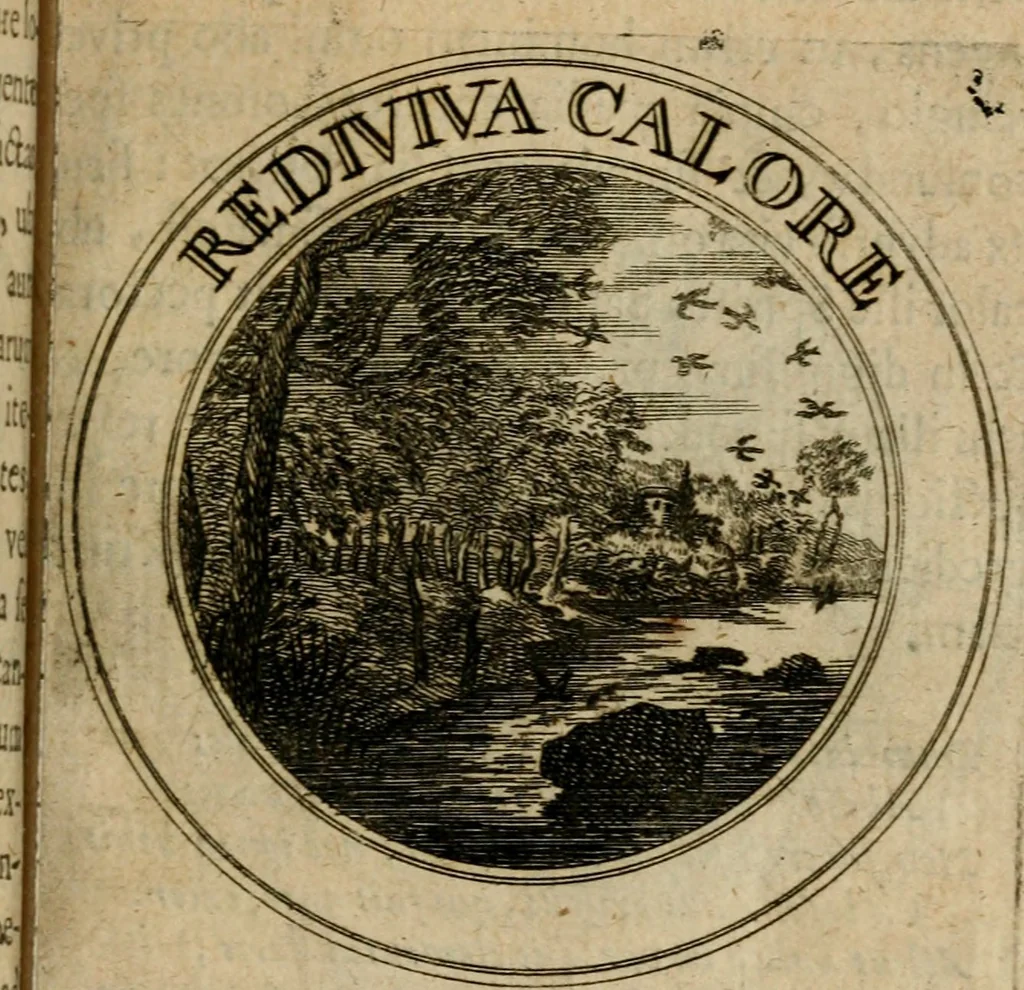 An illustration from Philothei Symbola christiana : quibus idea hominis christiani exprimitur, 1682, leaf 158